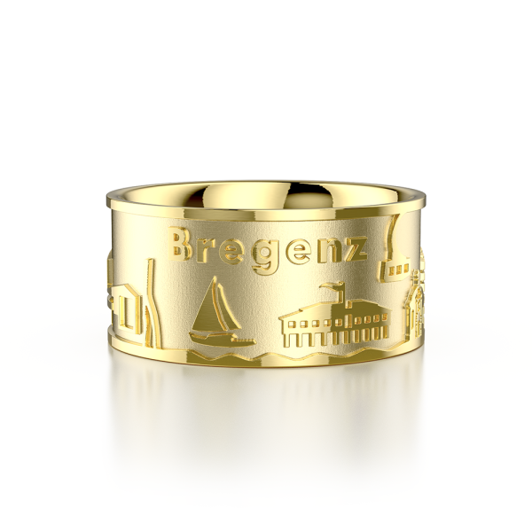 Triangel Ring Bregenz Gelbgold