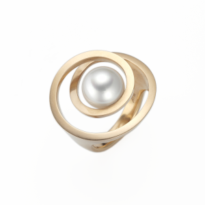 Angela Hübel Ring Pirouette mit Südsee-Perle 4044