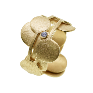 Maier & Beck Ring in Gelbgold mit Brillant