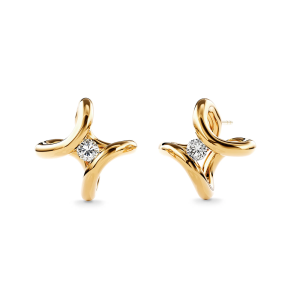 Niessing Spannring Ära Ohrstecker N414910 Classic Yellow